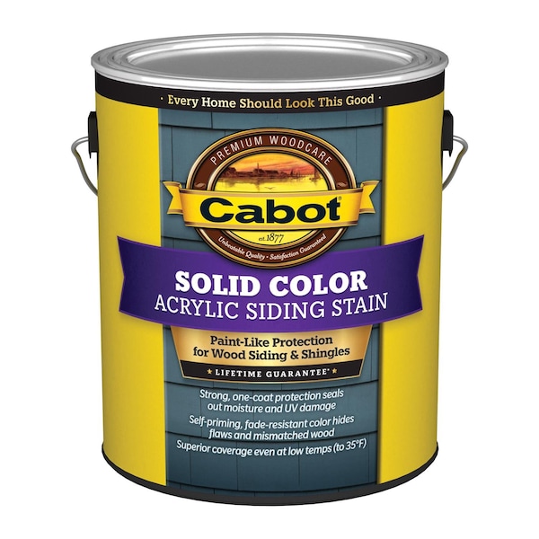 Cabot Siding & Fence Solid Tintable Ultra White Base Stain and Sealer 1 gal